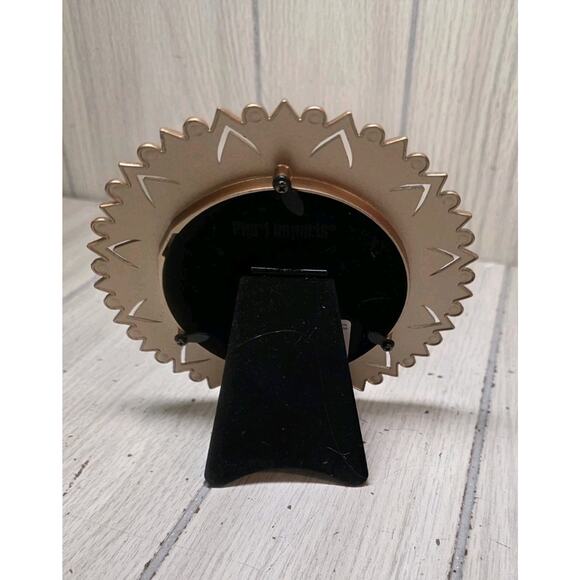 Pier 1 Imports Photo Frame Bejeweled Ornate Wire & Beads 3.5x3.5 Orange New - Picture 4 of 5